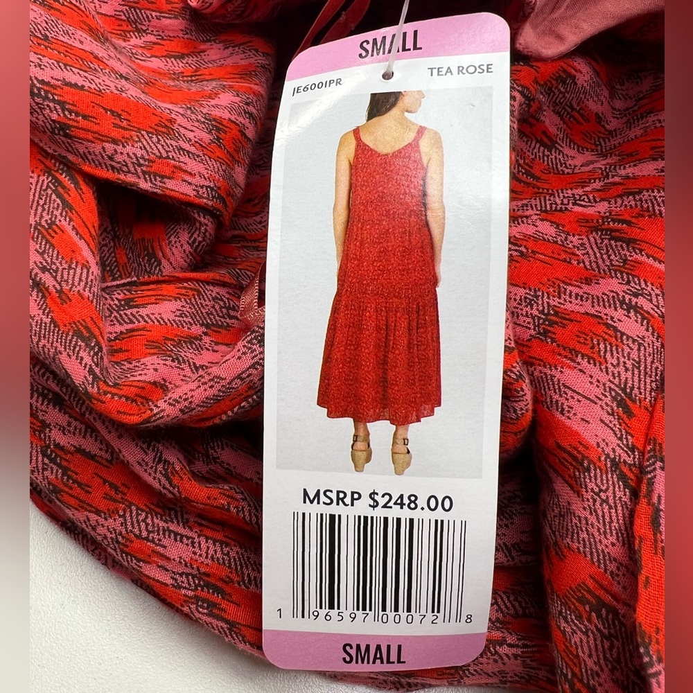 Joie Tiered Maxi Dress Tea Rose New With Tags Size Small - Picture 8 of 16